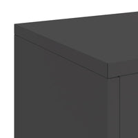 Supporti per piante 2 pcs Nero 24 x 24 x 75 cm Acciaio 865820