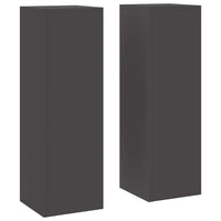 Supporti per piante 2 pcs Nero 24 x 24 x 75 cm Acciaio 865820