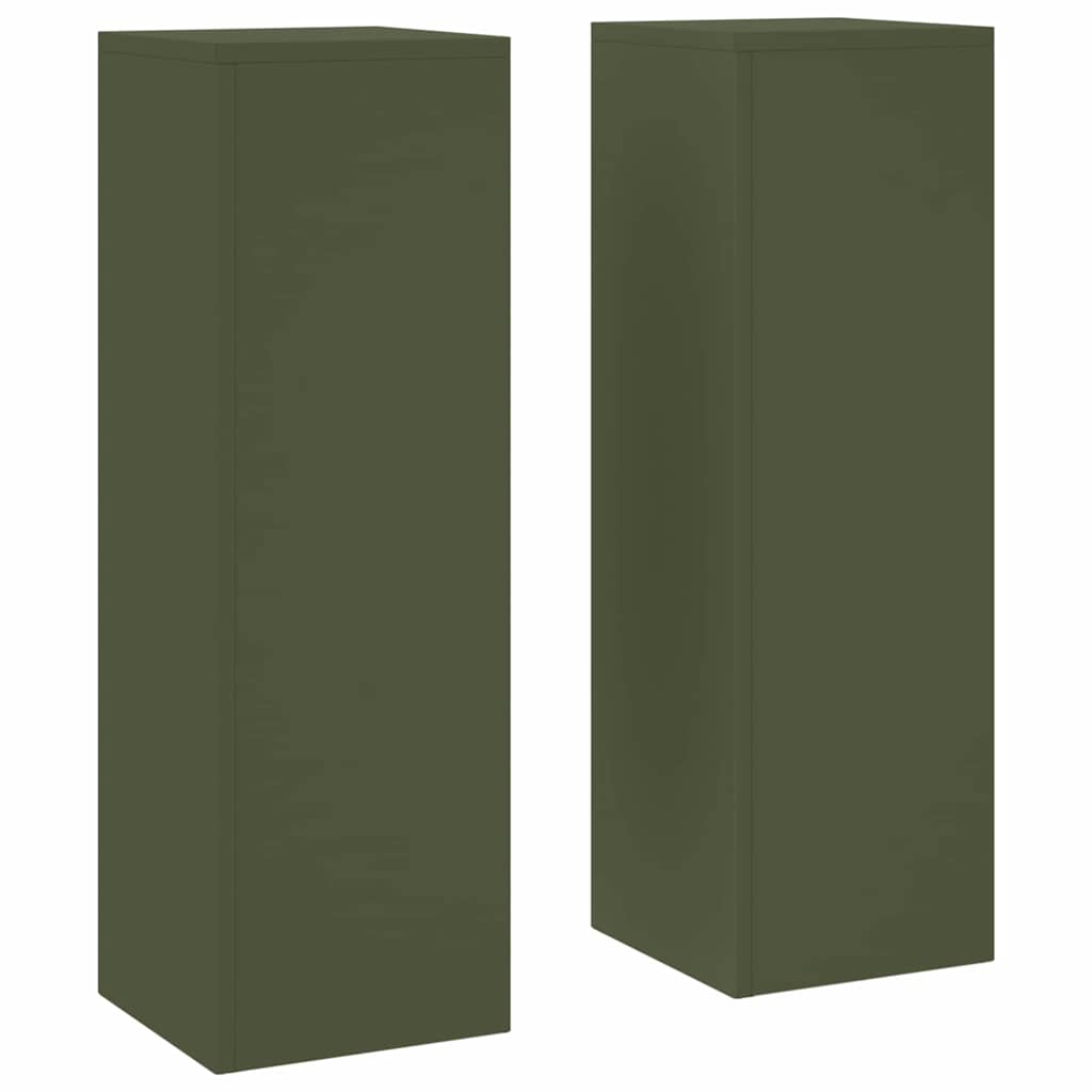 Supporti per piante 2 pcs Oliver verde 24 x 24 x 75 cm Acciaio 865823