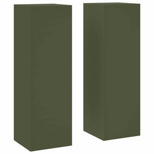 Supporti per piante 2 pcs Oliver verde 24 x 24 x 75 cm Acciaio 865823