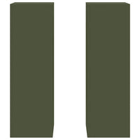 Supporti per piante 2 pcs Oliver verde 24 x 24 x 75 cm Acciaio 865823