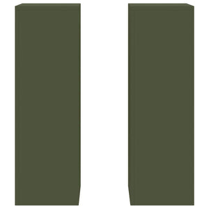 Supporti per piante 2 pcs Oliver verde 24 x 24 x 75 cm Acciaio 865823