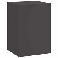 Supporti per piante 3 pcs Nero 24 x 24 x 75 cm Acciaio 865827