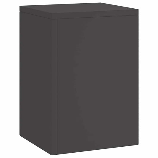 Supporti per piante 3 pcs Nero 24 x 24 x 75 cm Acciaio 865827