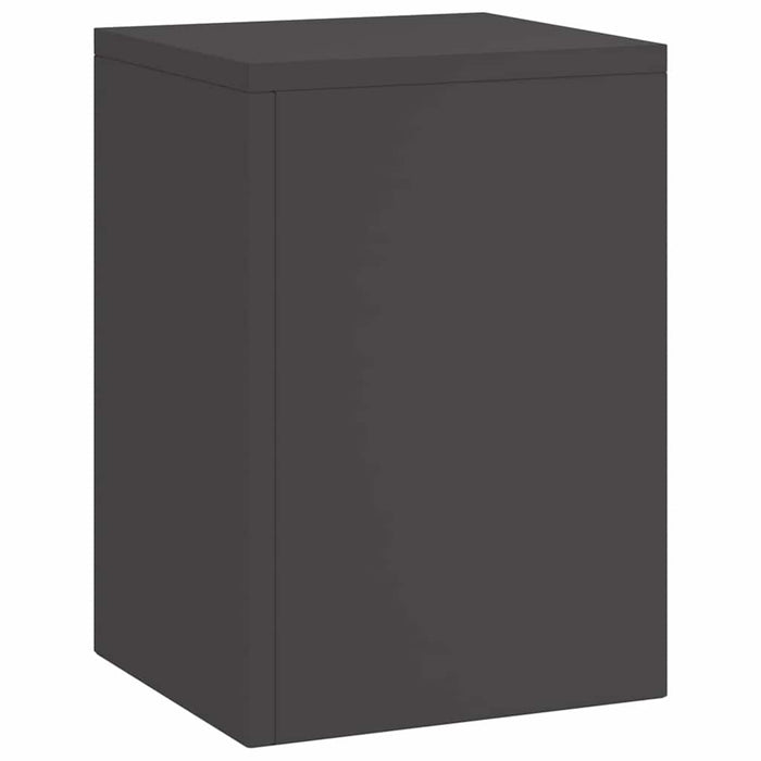 Supporti per piante 3 pcs Nero 24 x 24 x 75 cm Acciaio 865827