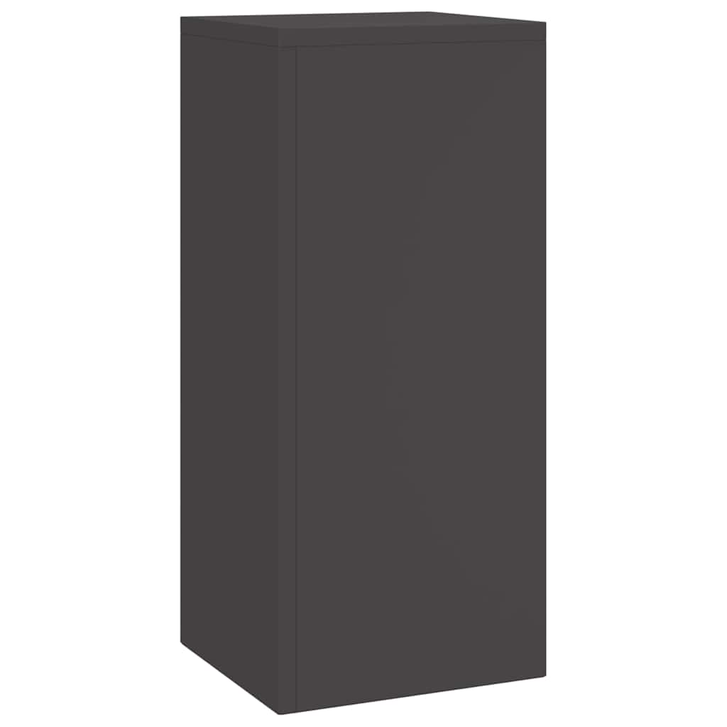 Supporti per piante 3 pcs Nero 24 x 24 x 75 cm Acciaio 865827