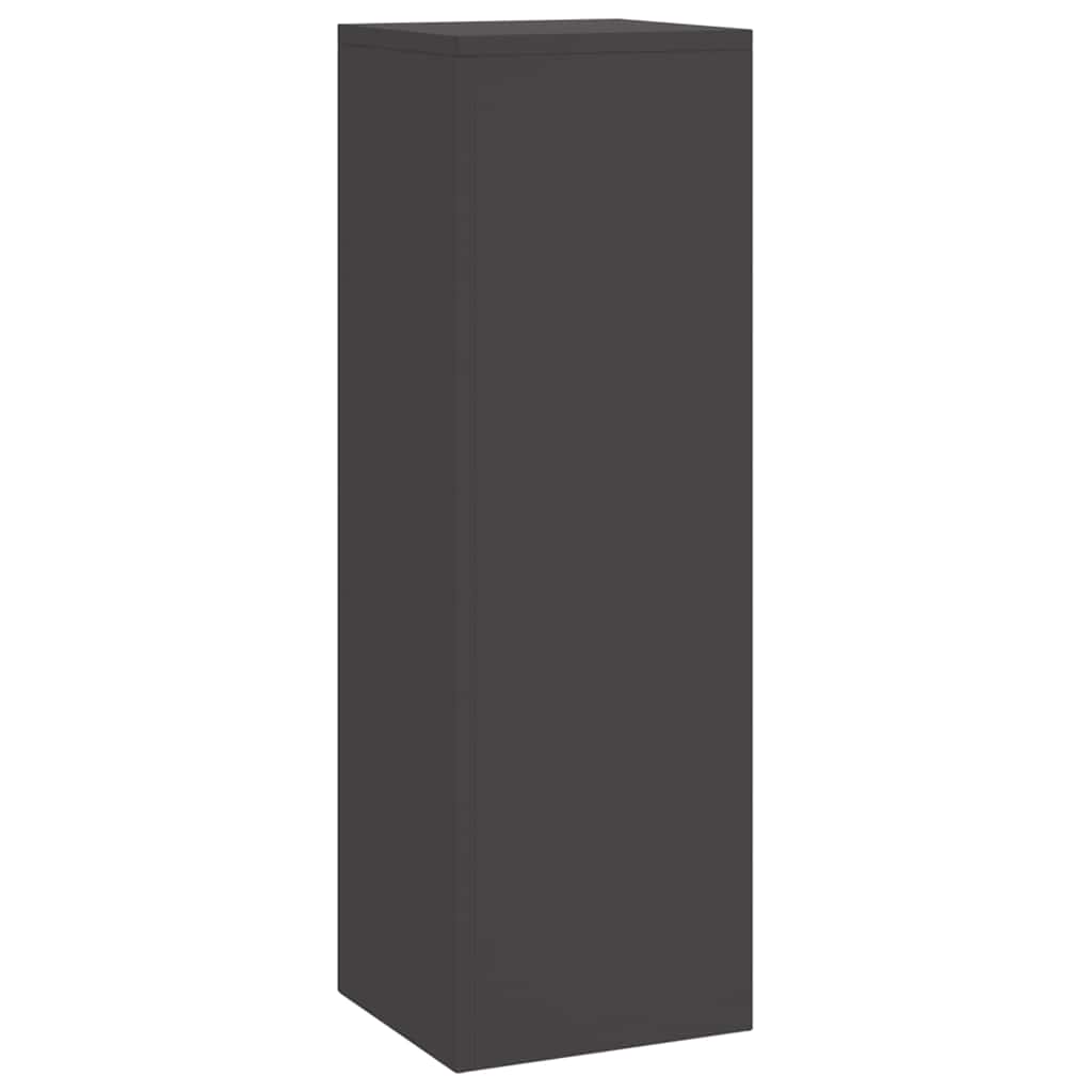 Supporti per piante 3 pcs Nero 24 x 24 x 75 cm Acciaio 865827
