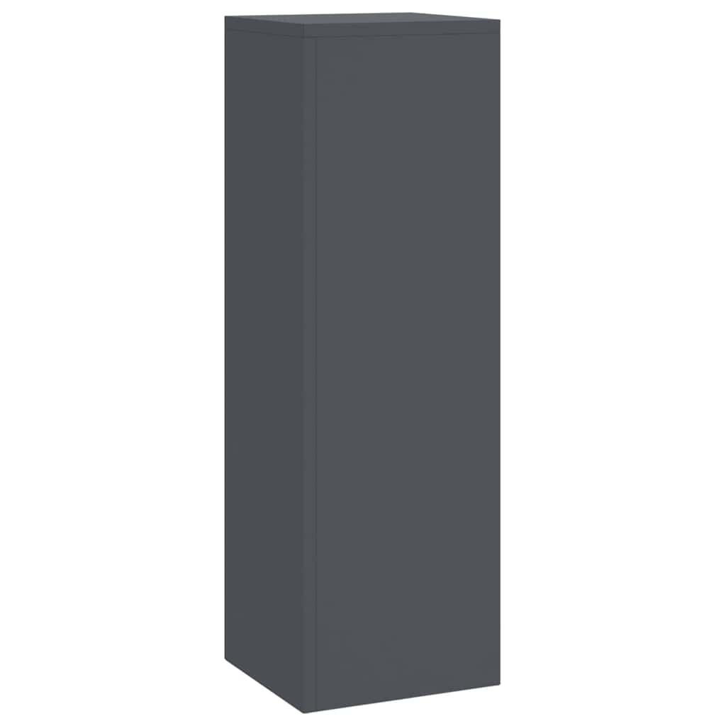 Supporti per piante 3 pcs Antracite 24 x 24 x 75 cm Acciaio 865829