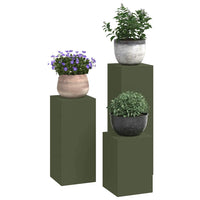 Supporti per piante 3 pcs Oliver verde 24 x 24 x 75 cm Acciaio 865830