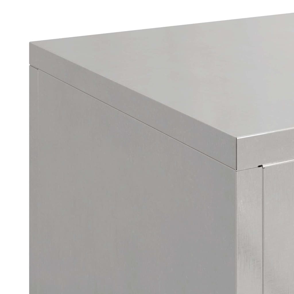 Supporti per piante 3 pcs Argento 24 x 24 x 75 cm 865831