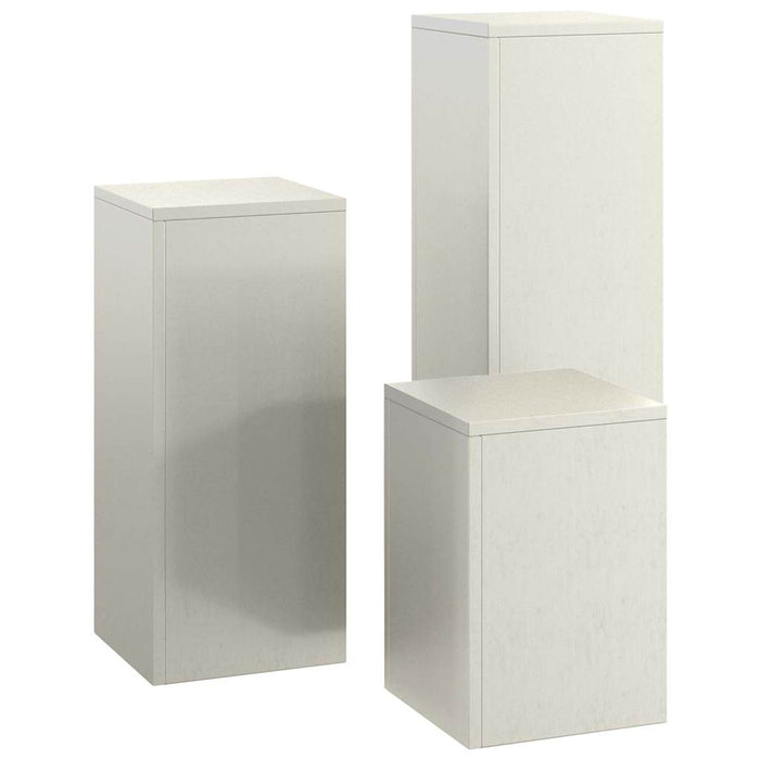 Supporti per piante 3 pcs Ruggine 24 x 24 x 75 cm 865833