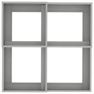 Vaso da giardino-Fioriera da Esterno-Contenitore per Piante Argento 100 x 100 x 48 cm Acciaio inossidabile