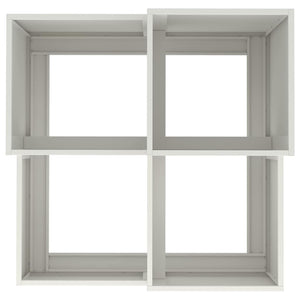 Vaso da giardino-Fioriera da Esterno-Contenitore per Piante Bianco 80 x 80 x 60 cm Acciaio