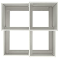 Vaso da giardino Bianco 80 x 80 x 60 cm Acciaio 865856