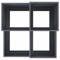 Vaso da giardino-Fioriera da Esterno-Contenitore per Piante Antracite 80 x 80 x 60 cm Acciaio