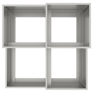 Vaso da giardino-Fioriera da Esterno-Contenitore per Piante Argento 80 x 80 x 60 cm Acciaio inossidabile