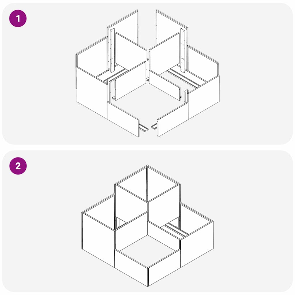 Vaso da giardino Nero 100 x 100 x 60 cm Acciaio 865862