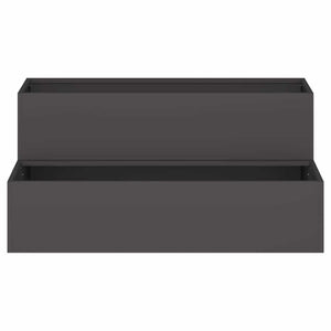 Vaso da giardino-Fioriera Esterno-Contenitore per Piante Nero 100 x 60 x 45 cm