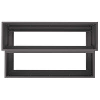 Vaso da giardino-Fioriera Esterno-Contenitore per Piante Nero 100 x 60 x 45 cm