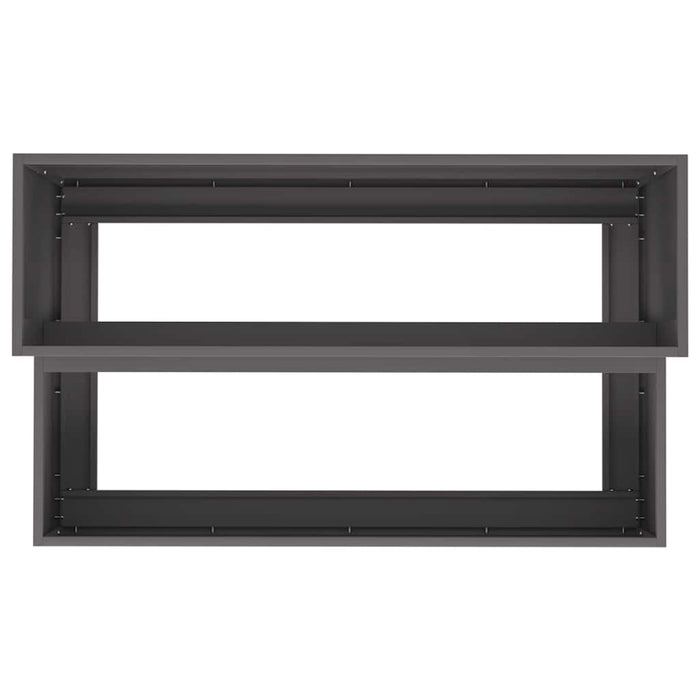 Vaso da giardino-Fioriera Esterno-Contenitore per Piante Nero 100 x 60 x 45 cm