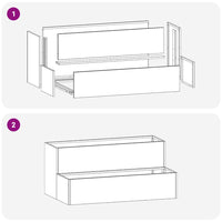 Vaso da giardino Bianco 100 x 60 x 45 cm Acciaio 865870