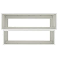 Vaso da giardino Bianco 100 x 60 x 45 cm Acciaio 865870