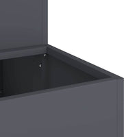 Vaso da giardino-Fioriera da Esterno-Contenitore per Piante Antracite 100 x 60 x 45 cm