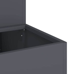 Vaso da giardino-Fioriera da Esterno-Contenitore per Piante Antracite 100 x 60 x 45 cm