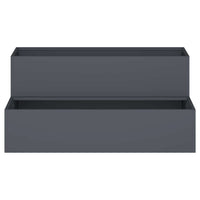 Vaso da giardino-Fioriera da Esterno-Contenitore per Piante Antracite 100 x 60 x 45 cm