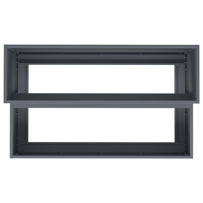 Vaso da giardino-Fioriera da Esterno-Contenitore per Piante Antracite 100 x 60 x 45 cm