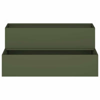 Vaso da giardino-Fioriera Esterno-Contenitore per Piante Verde oliva 100 x 60 x 45 cm