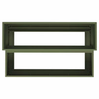 Vaso da giardino-Fioriera Esterno-Contenitore per Piante Verde oliva 100 x 60 x 45 cm