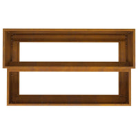 Vaso da giardino-Fioriera Esterno-Contenitore per Piante Ruggine 100 x 60 x 45 cm Acciaio CorTen