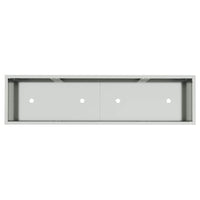 Vaso da giardino-Fioriera Esterno-Contenitore per Piante Rialzato Argento 100 x 26 x 82 cm 914072