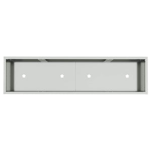 Vaso da giardino-Fioriera Esterno-Contenitore per Piante Rialzato Argento 100 x 26 x 82 cm 914072