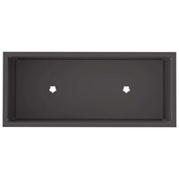 Vaso da Giardino Rialzato Nero 60 x 26 x 45 cm Acciaio 865883