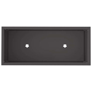 Vaso da Giardino Rialzato Nero 60 x 26 x 45 cm Acciaio 865883