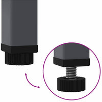 Vaso da Giardino Rialzato Antracite 60 x 26 x 45 cm Acciaio 865885