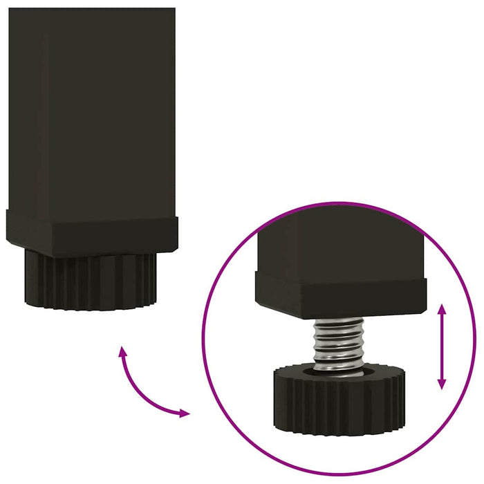 Vaso da giardino-Fioriera Esterno-Contenitore per Piante Rialzato Argento 60 x 26 x 45 cm 889246