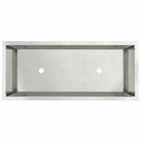 Vaso da giardino-Fioriera Esterno-Contenitore per Piante Rialzato Argento 60 x 26 x 45 cm 889246