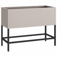 Vaso da giardino-Fioriera Esterno-Contenitore per Piante Rialzato Ruggine 60 x 26 x 45 cm