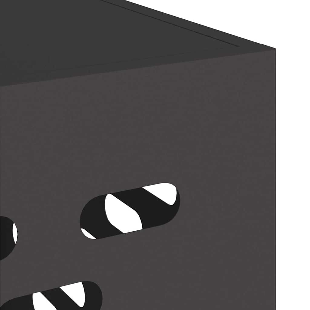 Copertura per condizionatore d'aria Nero 90 x 40 x 60 cm 865890