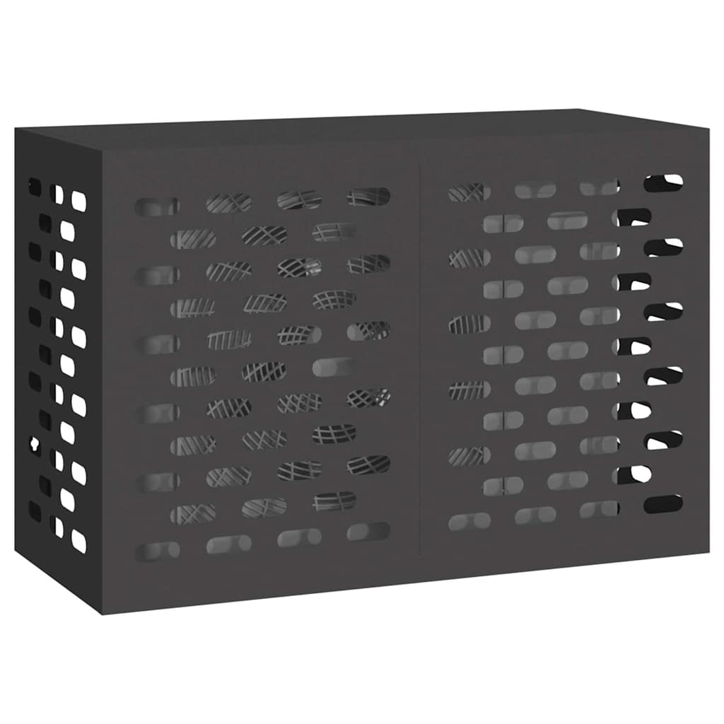 Copertura per condizionatore d'aria Nero 90 x 40 x 60 cm 865890