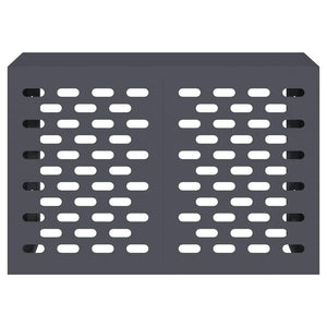 Copertura per condizionatore d'aria Antracite 90 x 40 x 60 cm 865892