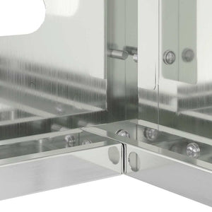 Copertura per condizionatore d'aria Argento 90 x 40 x 60 cm 865895