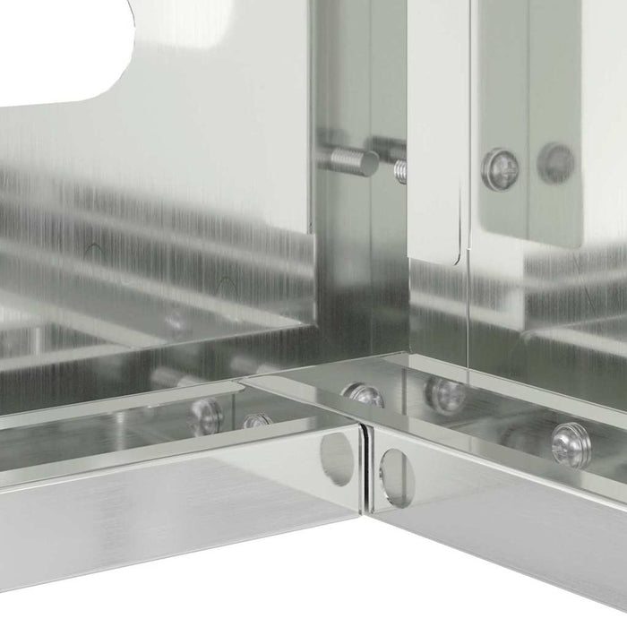 Copertura per condizionatore d'aria Argento 90 x 40 x 60 cm 865895