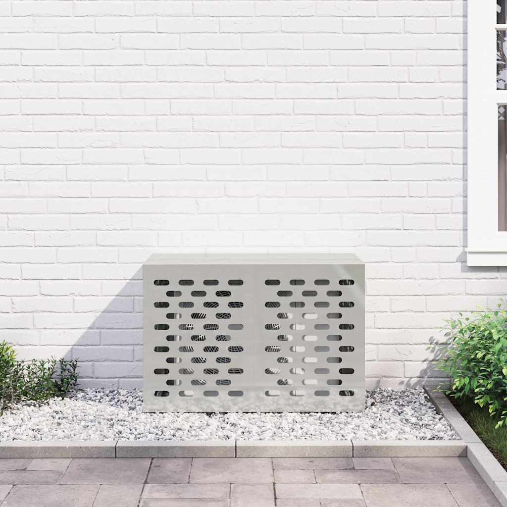 Copertura per condizionatore d'aria Argento 90 x 40 x 60 cm 865895