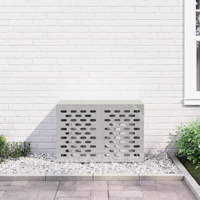 Copertura per condizionatore d'aria Argento 90 x 40 x 60 cm 865895