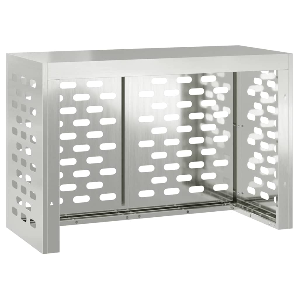 Copertura per condizionatore d'aria Argento 90 x 40 x 60 cm 865895