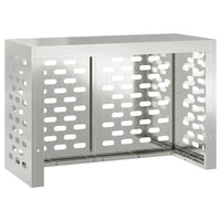 Copertura per condizionatore d'aria Argento 90 x 40 x 60 cm 865895